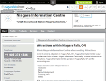 Tablet Screenshot of niagara-information-centre-niagara-falls.niagarafallsdirect.info